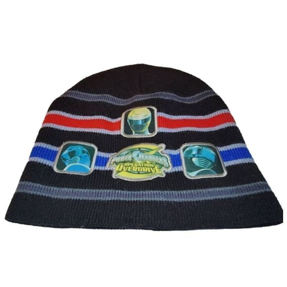 VTG RARE Power Rangers Mighty Morphin Beanie Hat Youth 90s Operation Overdrive - Picture 1 of 7